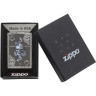 Zippo Armor 29666 Black Ice — орнамент «туз пик»
